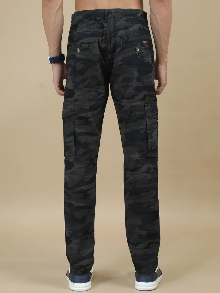 Lower Edits,Camouflage printed original fit cargo trousers-3