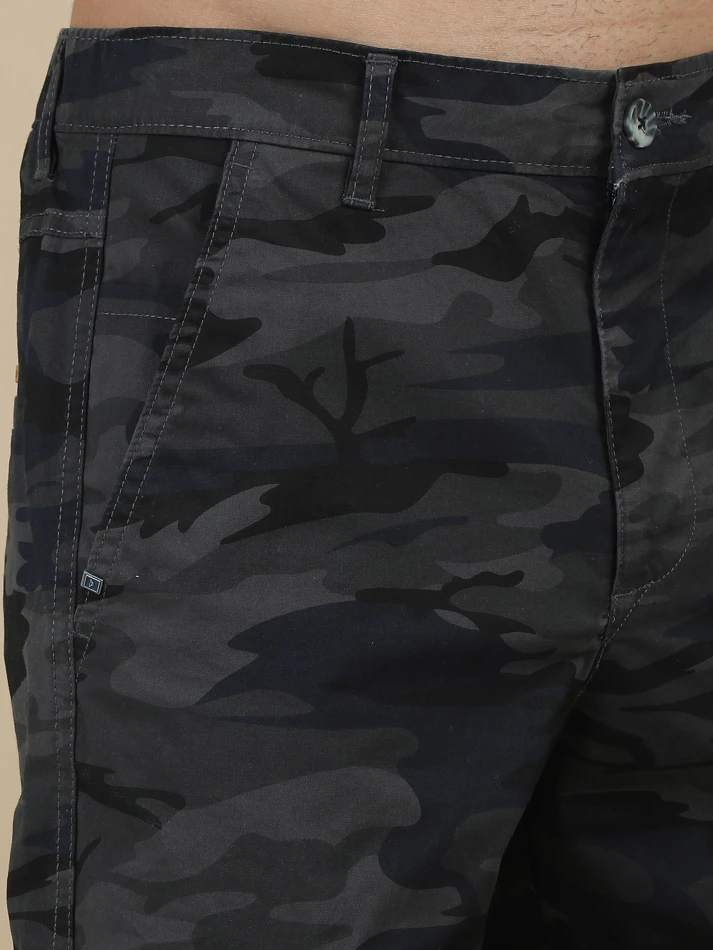 Lower Edits,Camouflage printed original fit cargo trousers-4