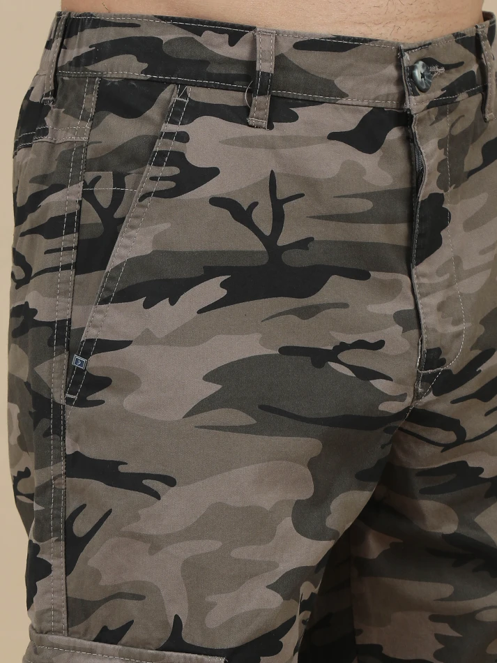 Lower Edits,Camouflage printed original fit cargo trousers-4