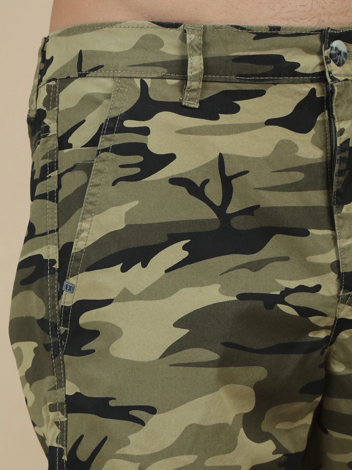 Lower Edits,Camouflage printed original fit cargo trousers-4