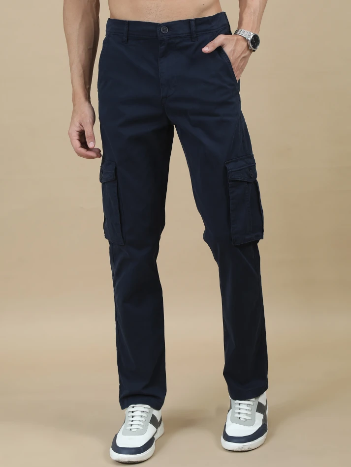 Lower Edits,Classic original fit cargo trousers for men-0