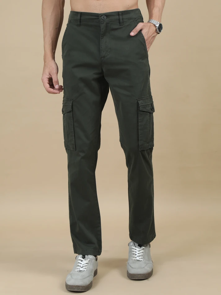 Lower Edits,Classic original fit cargo trousers for men-0