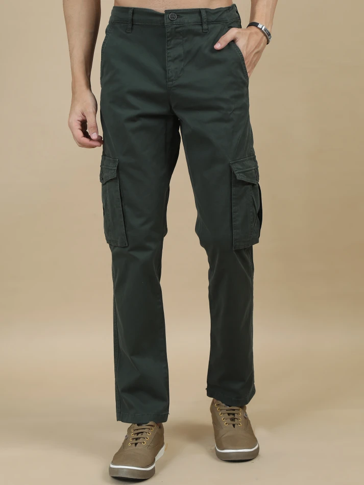 Lower Edits,Classic original fit cargo trousers for men-0