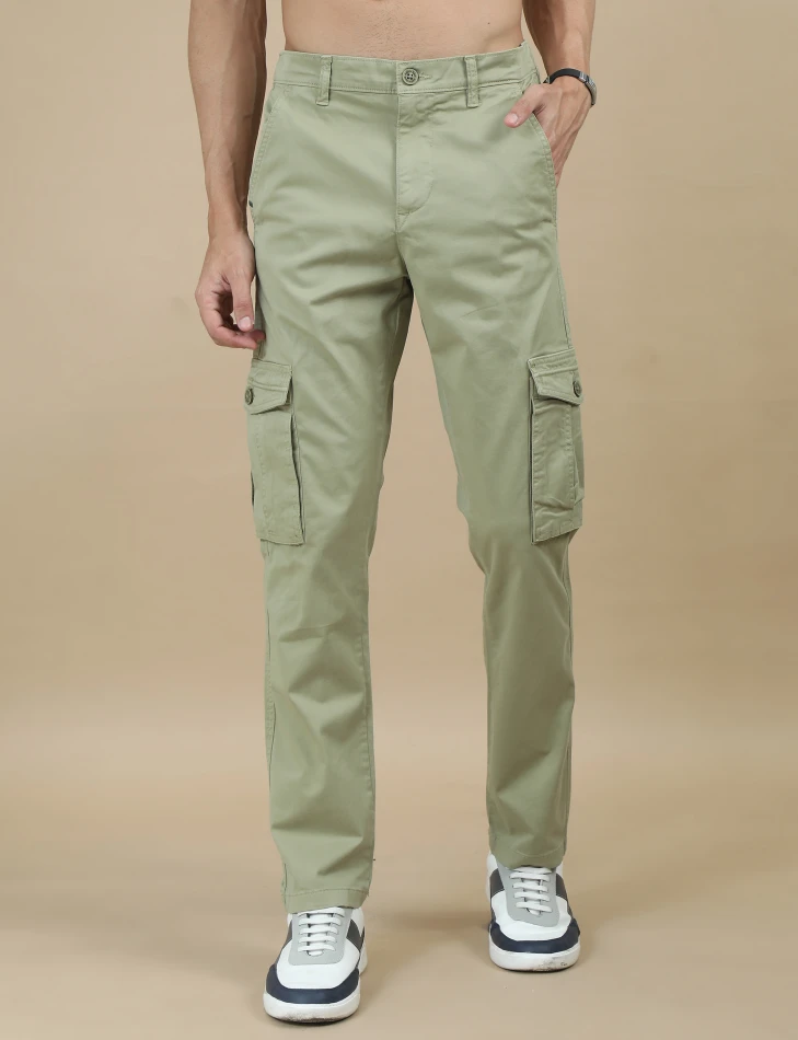 Lower Edits,Classic original fit cargo trousers for men-0