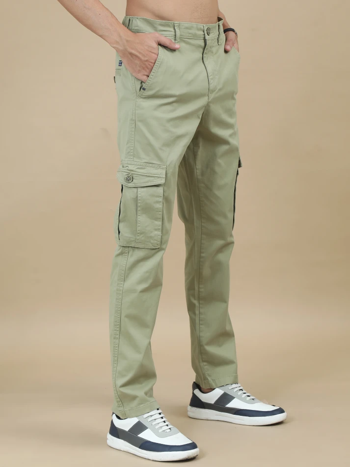 Lower Edits,Classic original fit cargo trousers for men-2