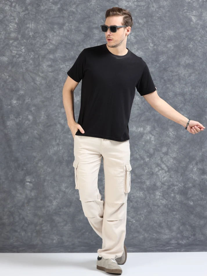 Lower Edits,Smart straight-fit cargo trousers for daily wear-5