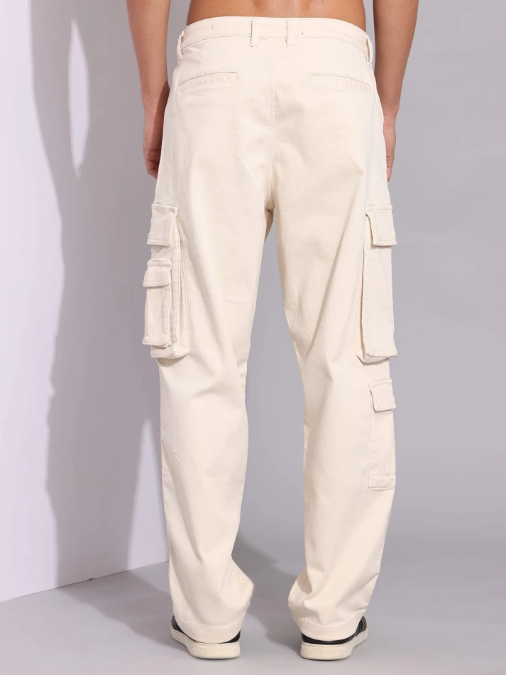 Lower Edits,Relaxed loose-fit cotton trousers for comfort-0