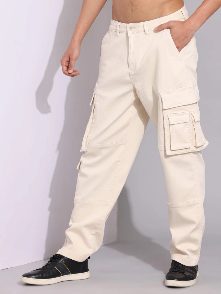 Lower Edits,Relaxed loose-fit cotton trousers for comfort-2