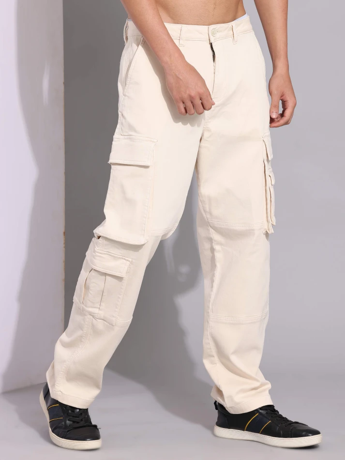 Lower Edits,Relaxed loose-fit cotton trousers for comfort-3