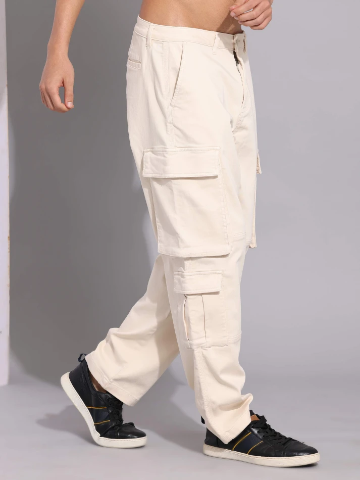 Lower Edits,Relaxed loose-fit cotton trousers for comfort-4