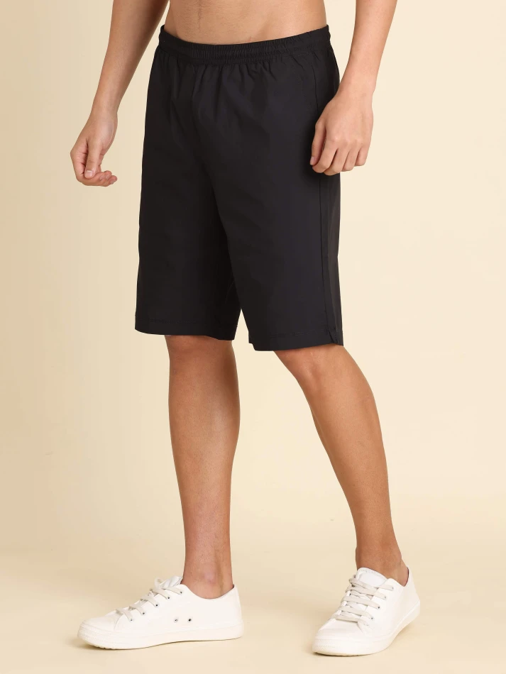 Lower Edits,Slip-on mid-rise pure cotton shorts for men-2