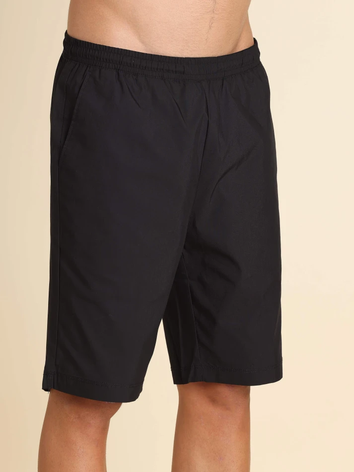 Lower Edits,Slip-on mid-rise pure cotton shorts for men-5