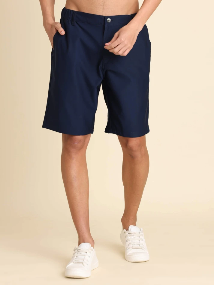 Lower Edits,Mid-rise pure cotton chino shorts for comfort-1