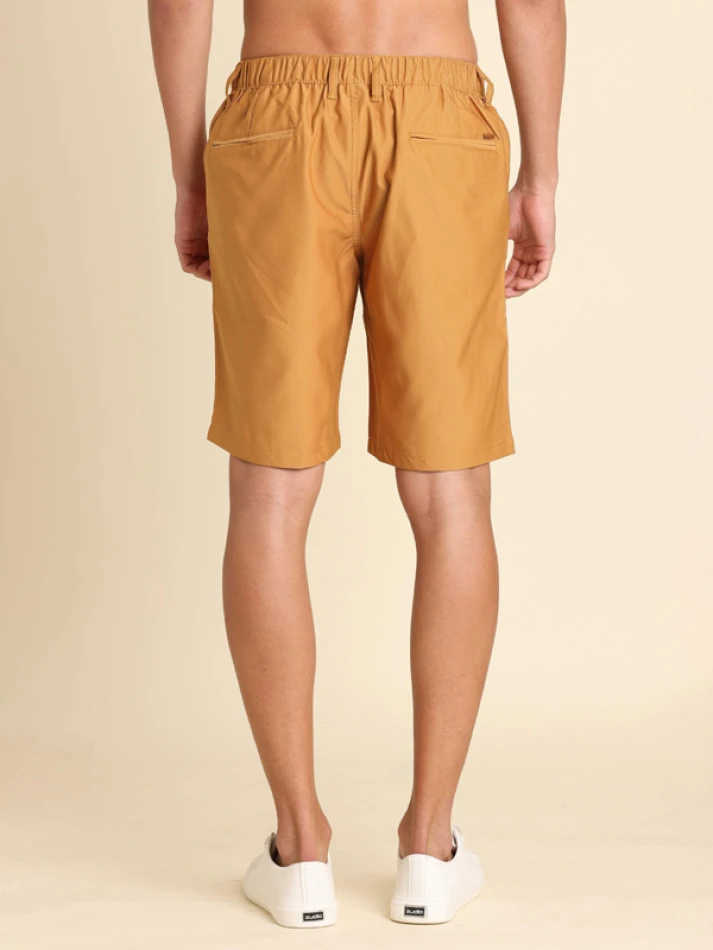 Lower Edits,Mid-rise pure cotton chino shorts for comfort-3