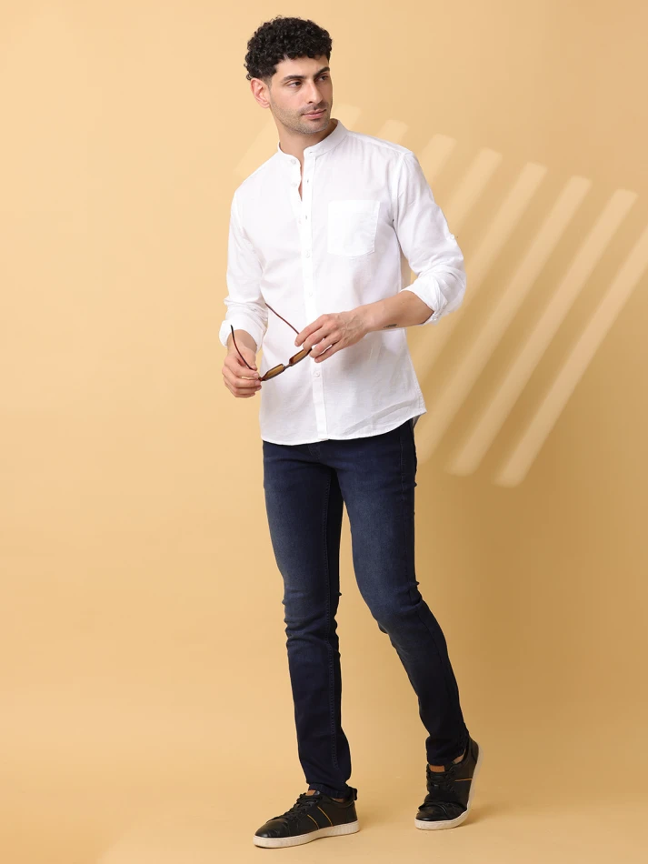 Lower Edits,Low-rise slim fit jeans for a trendy look-0