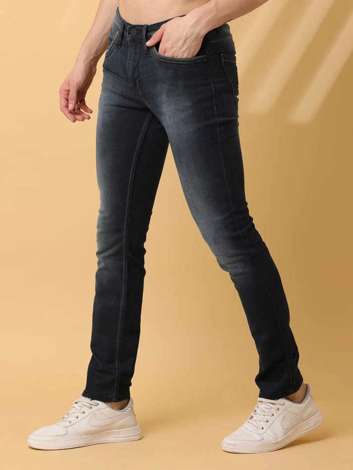 Lower Edits,Sharp faded slim fit trousers for men-1