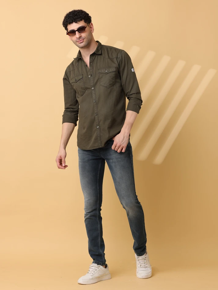 Lower Edits,Sharp faded slim fit trousers for men-3