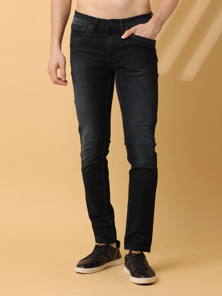 Lower Edits,Sharp faded slim fit trousers for men-2