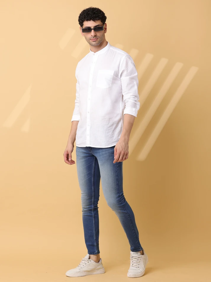 Lower Edits,Sharp faded slim fit trousers for men-0