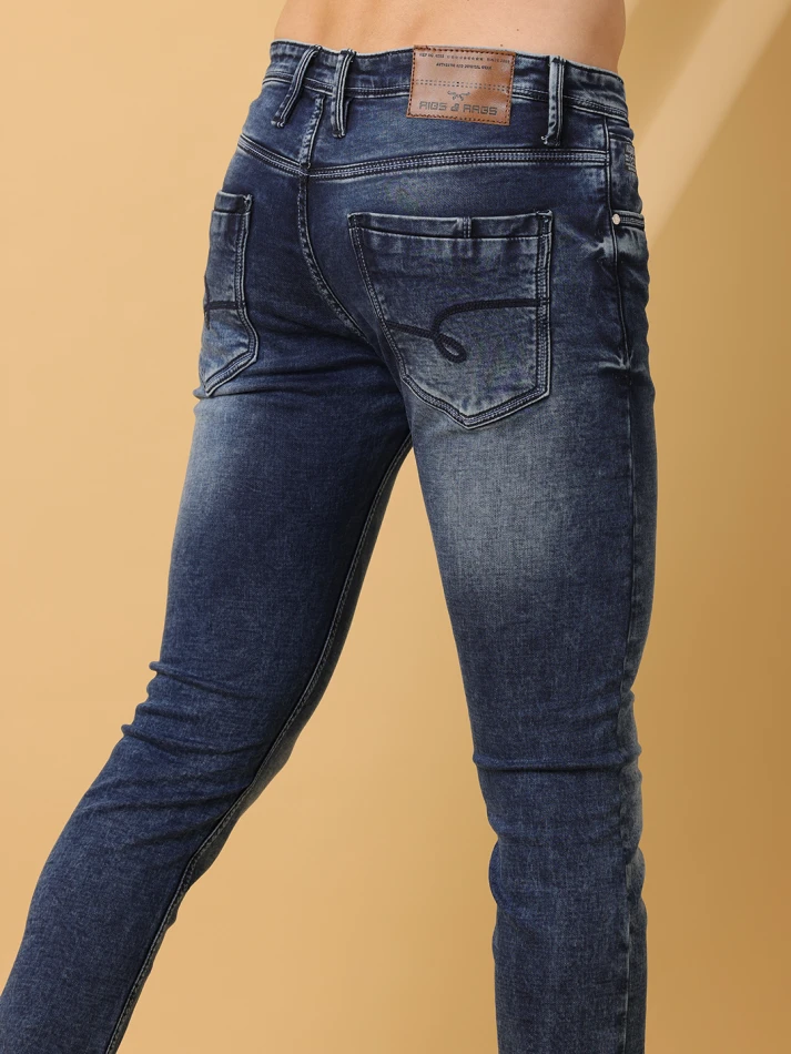 Lower Edits,Heavy fade slim fit low-rise jeans for a bold look-5