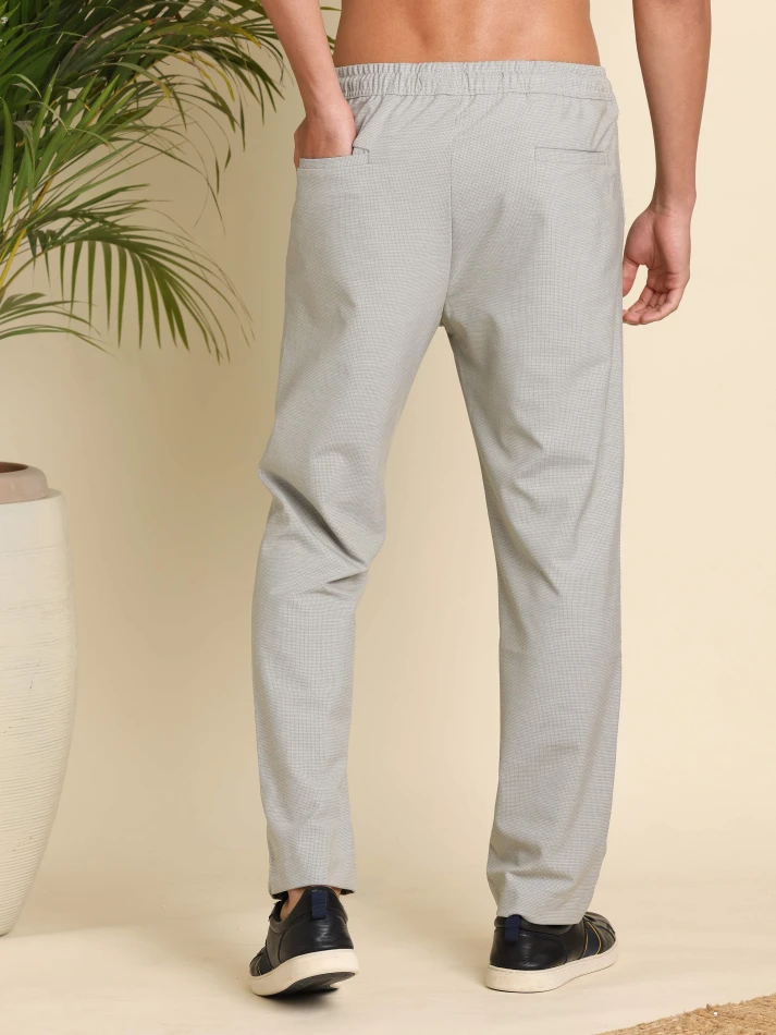 Lower Edits,Wrinkle-free relaxed straight fit trousers for men-3