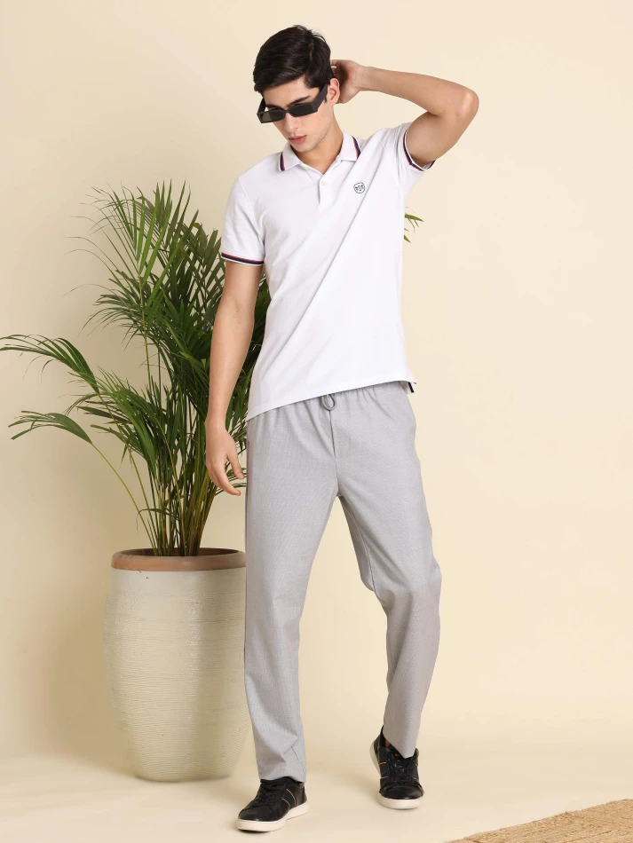 Lower Edits,Mid-rise relaxed straight leg fit trousers-0