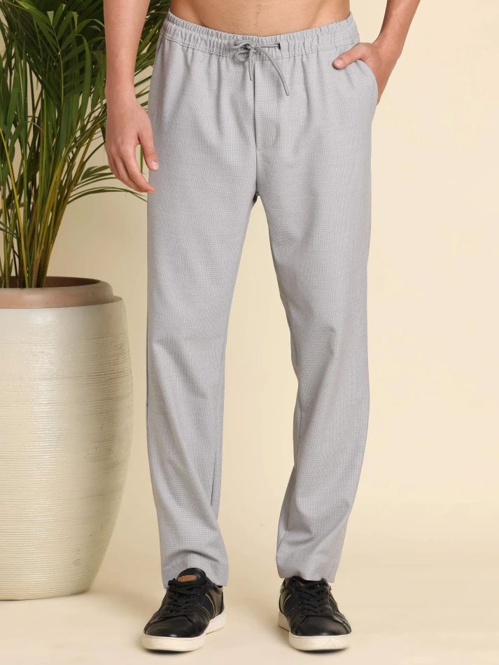 Lower Edits,Mid-rise relaxed straight leg fit trousers-1