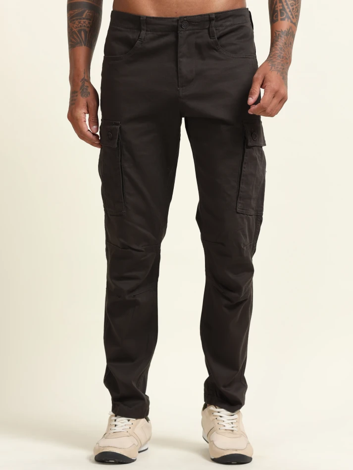 Lower Edits,Soft and breathable relaxed cargo trousers-1