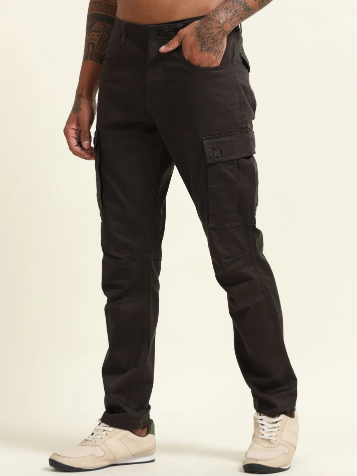 Lower Edits,Soft and breathable relaxed cargo trousers-3