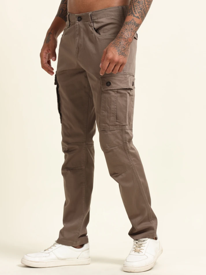 Lower Edits,Cotton relaxed cargo trousers for everyday wear-3