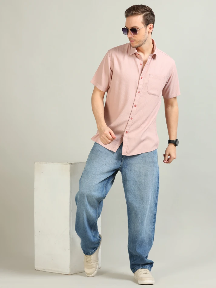 Upper Luxe,Standard opaque casual shirt for a sharp look-0