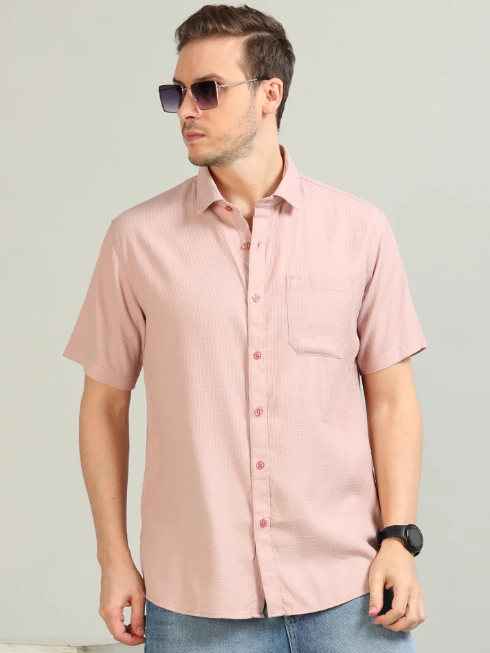 Upper Luxe,Standard opaque casual shirt for a sharp look-1