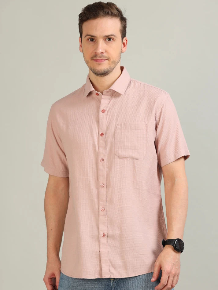 Upper Luxe,Standard opaque casual shirt for a sharp look-2