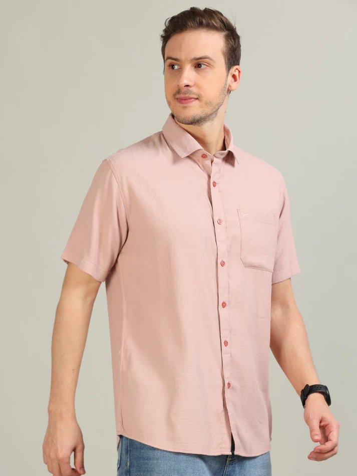 Upper Luxe,Standard opaque casual shirt for a sharp look-3