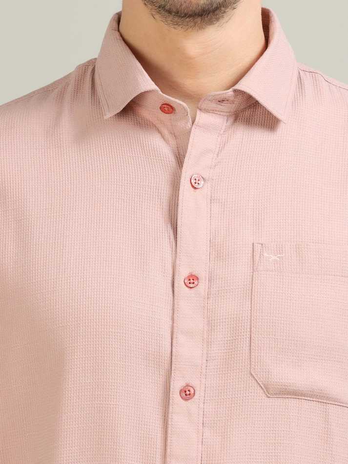 Upper Luxe,Standard opaque casual shirt for a sharp look-5