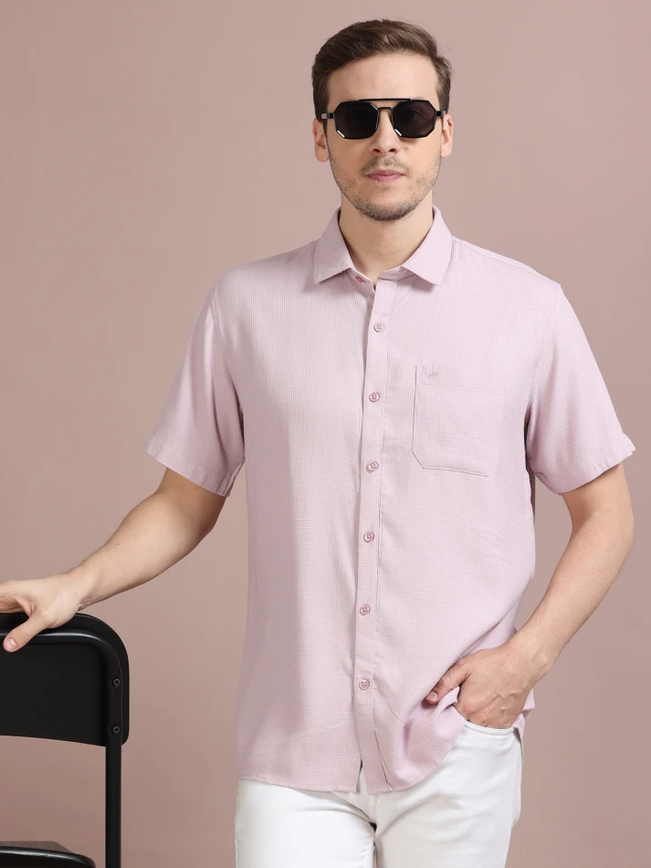 Upper Luxe,Standard opaque casual shirt for a sharp look-1