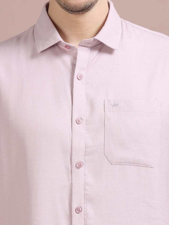 Upper Luxe,Standard opaque casual shirt for a sharp look-5