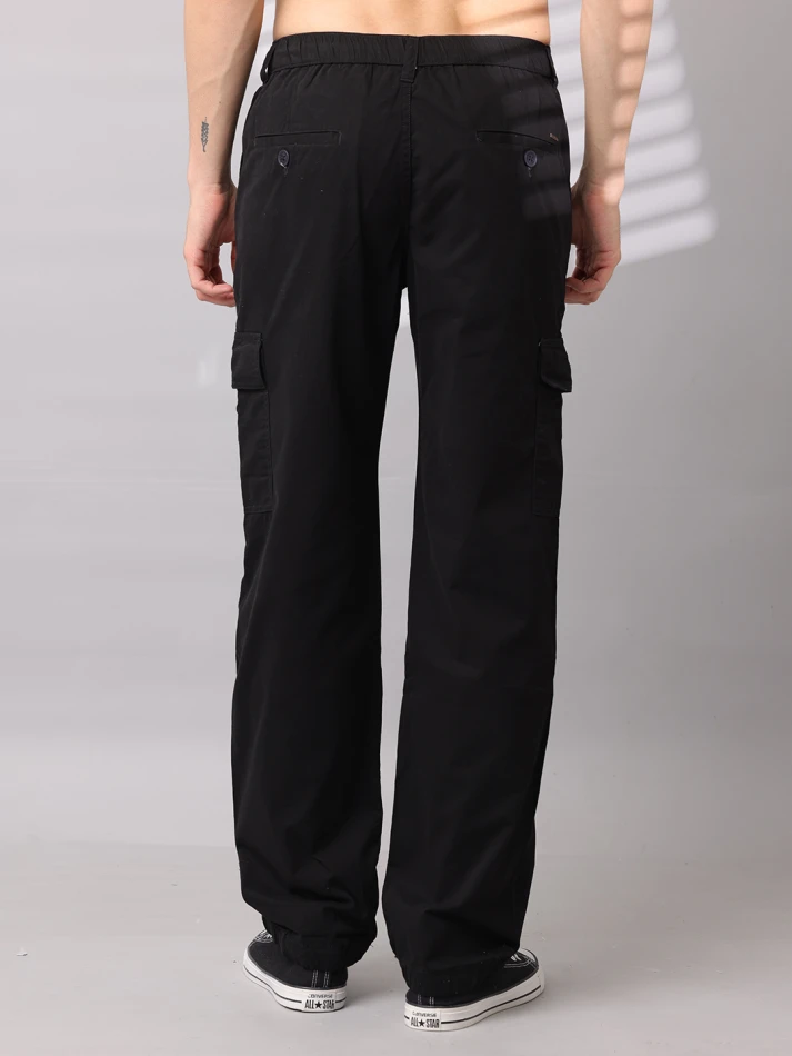 Lower Edits,Relaxed loose-fit cotton trousers for comfort-5