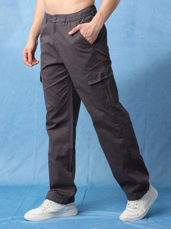 Lower Edits,Mid-rise loose-fit relaxed joggers for men-0